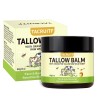 Organic Grass-Fed Beef Tallow & Raw Honey Balm - Handmade