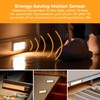 PureOptics LED Rechargeable Under Cabinet Lighting, Motion Sensor On/Off, Warm
