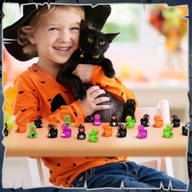 Arrowbash 100 Pcs 4th of July Mini Resin Ducks Patriotic Tiny Duck Figurine Bulk Memorial Day Blue Red White Miniature Figures for Independence Day Garden Landscape Micro Decor (Gothic)