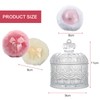 Body Powder Puff and Container,Soft Powder Puff,Glass Box for Dust