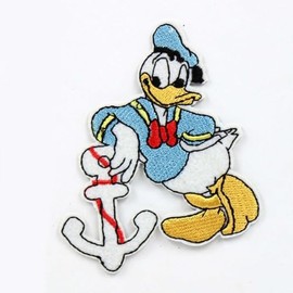 Blue Duck Iron On Patches for Clothing Embroidered Applique Patch Badge Sew On Emblem DIY Craft Iron on Patch 2.7" x 3.3"