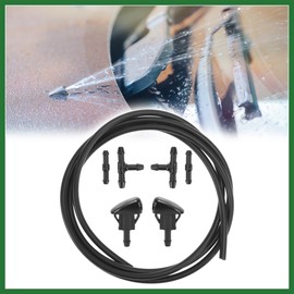 Motoforti 7pcs Front Windshield Washer Nozzles for Hyundai Tiburon Elantra Sonata 2 Meters Windshield Washer Hose with 4pcs Connectors Replaces 98630YY000 Long-lasting
