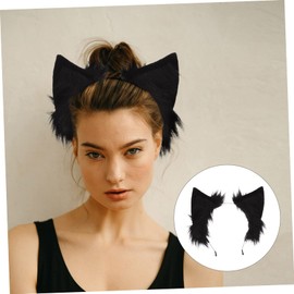 Healeved Plush Cat Ear Hairband Adorable Furry Headband for Women for Parties Cosplay and Costumed Events Creative Comfortable Hair Accessory