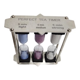 Vintage Tea time 3-4-5 Minute Aluminium Sand Glass Hourglass Timer Small Sand Timer Decoration Mini Tea SandTimer for Home and Office Decor
