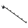 14" L Pegboard 6 Ball Waterfall Faceout Hook, Black -