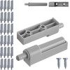 Stop Damper with Linear Adapter, 24 Pack, Grey Furniture Door