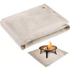 PAMASE Fire Pit Mat - 39.4 * 37.8in Fireproof Blanket