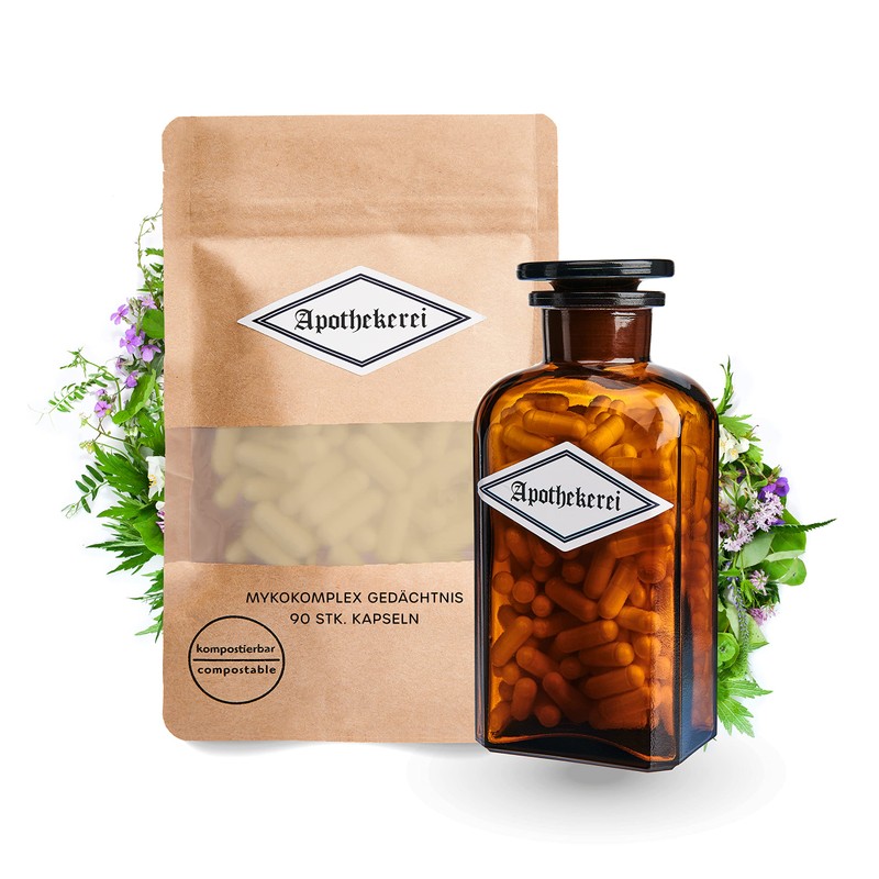 Apothekerei Mykokomplex Memory Pack of 90 Capsules