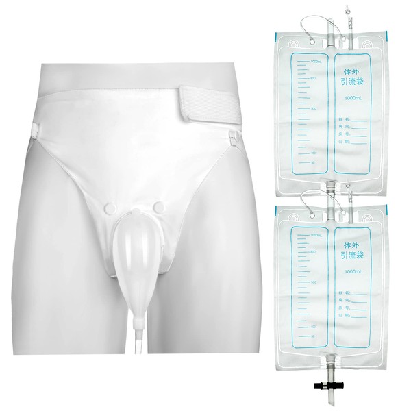 Geiserailie 3 Pcs Urinals for Men Urine Collection Bag Catheter