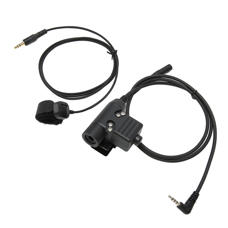 PTT Adapter with 90cm Cable Push to Talk Portable Headset