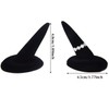 Honbay 2PCS Black Velvet Finger Ring Display Stand Organizer Stand