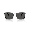 COACH Men's HC7171 Square Sunglasses, Black/Grey Solid, 56 mm