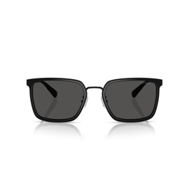COACH Men's HC7171 Square Sunglasses, Black/Grey Solid, 56 mm