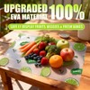 4pcs Waterproof Refrigerator Liner Set - Washable EVA Fridge Mats
