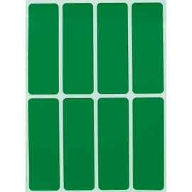 Royal Green Rectangular Sticker Color Coded Write on Labels for Organizing, Moving, & Mailing, 3x1 inch Stickers Writable Labels & Tags for Home, Office, and School Projects, 400-Pack (Green)