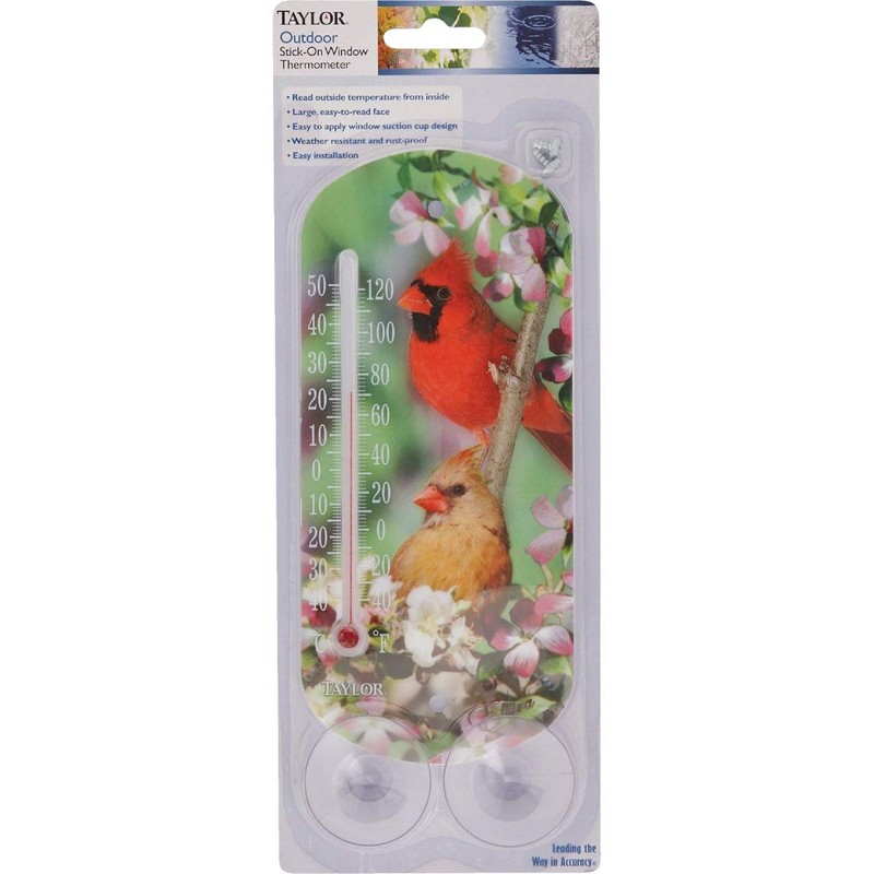 Taylor Cardinal Window Thermometer