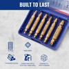 WORKPRO 6PCS Screw Extractor Set, Titanium Coated Damaged Stripped Screw