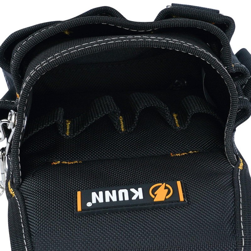 KUNN Electrician Tool Pouch,1680D Durable Tool Pouches with Belt Clip,Small