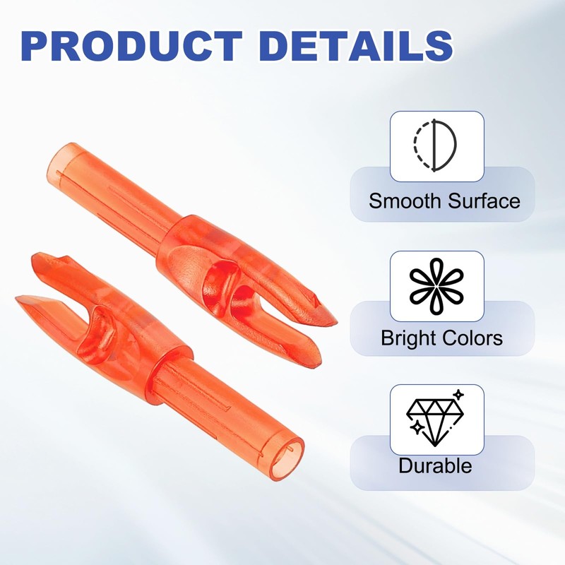 PATIKIL Archery Arrows Nocks 4.2mm, 30 Pack Plastic Insert Arrow