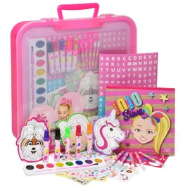 JoJo Siwa Coloring and Activity Art Tub, Includes Markers, Stickers, Mess Free Crafts Color Kit in Art Tub, for Toddlers, Boys and Kids