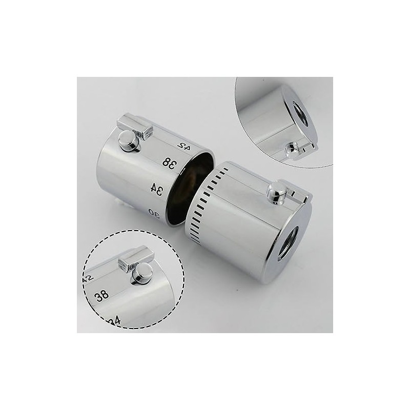 2 Pairs Thermostatic Control Handles Shower Control Handle Water Control