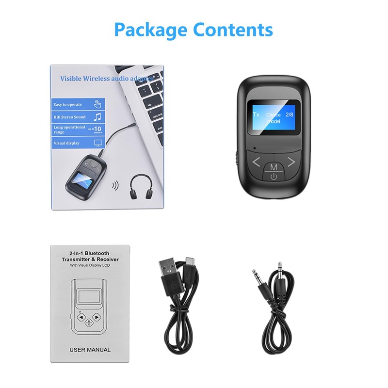 Bluetooth 5.0 Transmitter Receiver for TV to Wireless Headphones