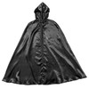 Clearstone Men's Cosplay Halloween Black Cloak Unisex Black