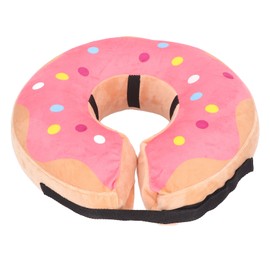 Cat Cone Collar Multipurpose Cartoon Colorful Inflatable PVC Prevents Lick Cat Recovery Collar for Dogs Cats Pets Pink M