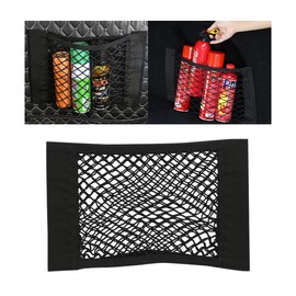 AICEL Mesh Cargo Net for Car Trunk Storage, Elastic Vehicle Pocket Storage Mesh Net, Automotive Netting Wall Sticker Organizer Pouch Bag Accessories, Universal for SUV, Sedan, Truck