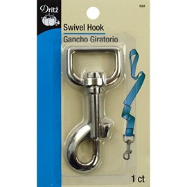 Dritz 522 Swivel Hook, Nickel, 3-Inch, Silver