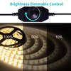 JUNWEN 50ft Warm White Led Strip Lights, 12V Waterproof Flexible