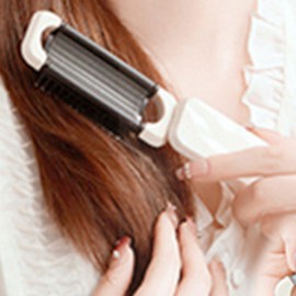 Compact Hair Brush - Compact Brush for Purse with Mirrors | Hair Styling Tool, Travel Hairbrush, Scalp Massage Comb for Women and Men with Thick Curly Hair