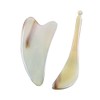 2Pcs Gua Sha Plate Buffalo Horn Guasha Board Massage Scraping