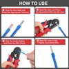 TNOMSNO Crimping Tool, Crimper Crimping Tool, Self-Adjusting Crimping Tool, Ergonomic