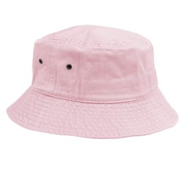 Unisex Bucket Small Brim Summer Beach UV Protective Packable Travel Hat (Pink, Large/X-Large)