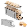 Egg Storage Fridge Holds 17 Pieces, Automatic Rolling Fridge Egg
