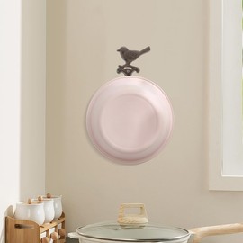 MAGICLULU 2pcs Retro Bird Shaped Cast Iron Wall Hook Heavy Duty Decorative Hanger for Towels Keys Coats Vintage Style Home Decor Space Saving Wall-Mounted Hook