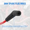 JDMSPEED New HEI Red Spiral Core Spark Plug Wires 45