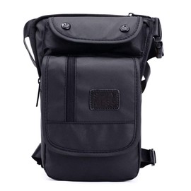 Xieben Motorcycle Drop Leg Bag for Men and Women, Thigh/Waist Pouch for Travel, Fishing, Hiking, Horse Riding, Cycling, the Outdoors, Multi-functional Bag, black