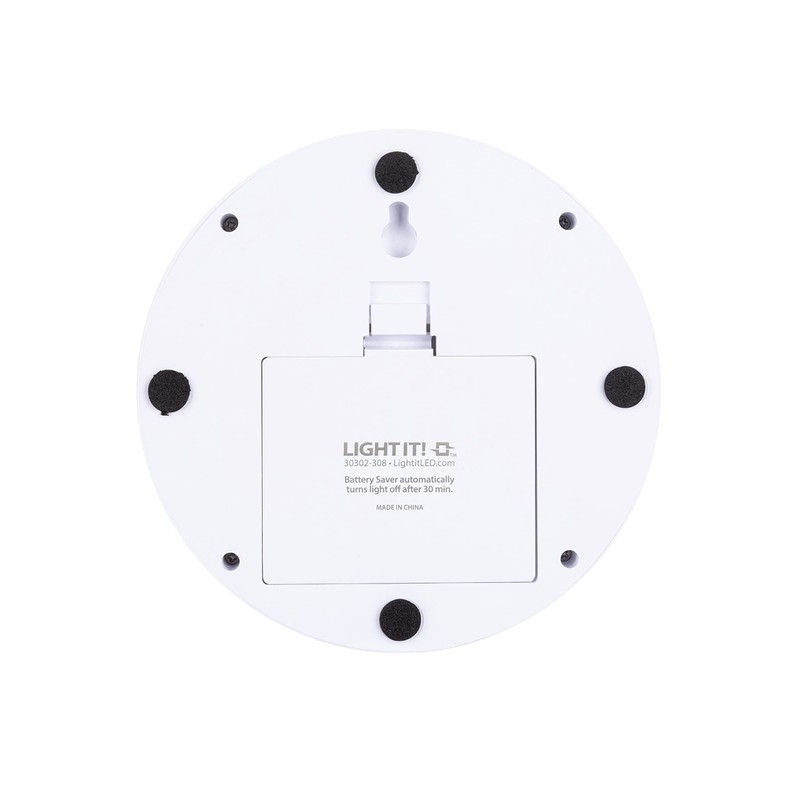 LIGHT IT! by Fulcrum, 30302-308 Luna LED Tap Light, White,