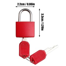 8 PCS Multicolor Luggage Locks, Suitcase Locks with Keys, Suitcase Padlocks Small, Travel Padlocks for Luggage Bag, for Luggage, Backpack, Laptop Bag, Outdoor Travel