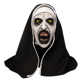 Ghoulish Productions Máscara Látex De La Monja El Conjuro Deluxe Terror Halloween Color Negro