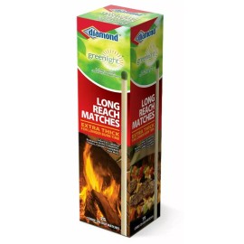 Diamond Greenlight Extra Long Reach Matches, Large Strike On Box Matches 75 Ct