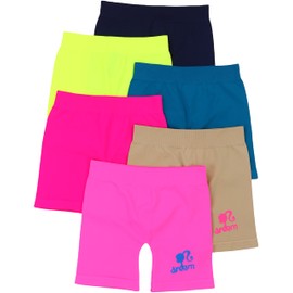 ToBeInStyle Girls' Pack of 6 Layering Shorts - Dream Girl Print - Small-Medium