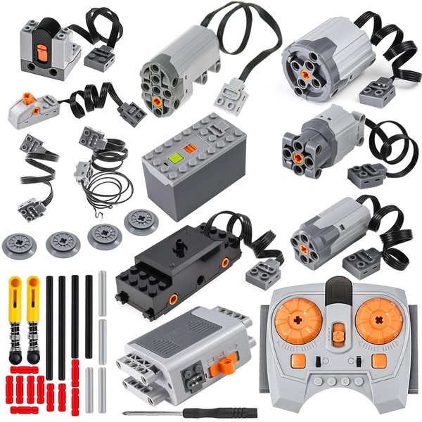 BrickBounty 37 Pcs Power Functions Motor Set, Motor-Kit & Technical