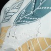 Polyester Leaves Painting Shower Bath Curtain Waterproof Bathroom Curtain (S)
