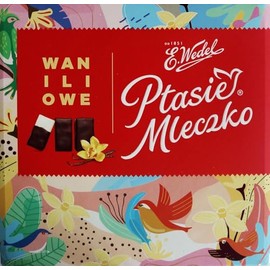 Ptasie Mleczko Chocolate Covered Vanilla Marshmallow (birds milk chocolate), 13.4 Oz.