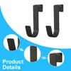 SGERUFZ Set of 4 Door Hooks for Hanging, Stainless Steel