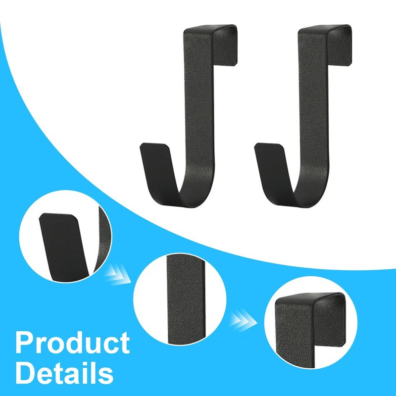 SGERUFZ Set of 4 Door Hooks for Hanging, Stainless Steel