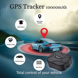GPS Tracker, 10000MAH GPS Ortung, Wasserdicht Echtzeit tracking GPS Locator, Professional Anti-verloren,GPS Alarm Car Tracker für Auto LKW Moto Gefrier Boot mit Freier APP